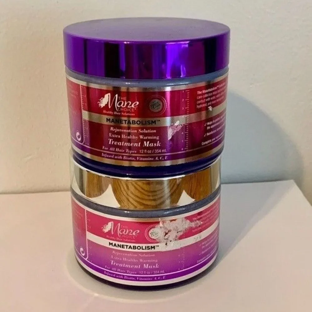 2X SET Mane Choice Manetabolism Xtra Healthy Treatment Mask 12oz NEW Warming